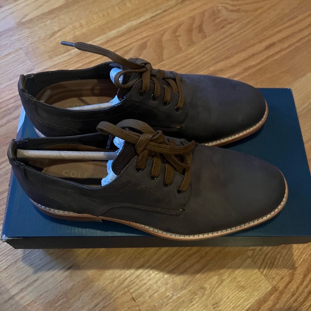 Cole Haan Men's Feathercraft Grand Blucher Oxford Brown Size 7